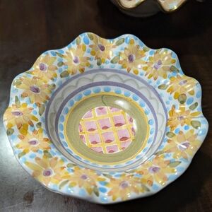 4" High Fluted Dish
